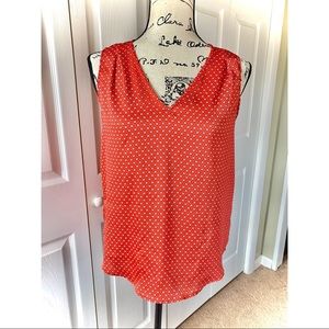 Banana Republic Sleeveless Red Top